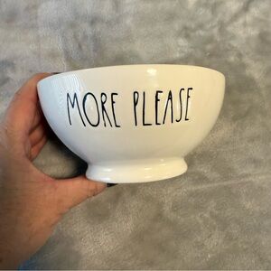 Rae Dunn "MORE PLEASE" Breakfast Cereal Bowl - Artisan Collection by Magenta!‎